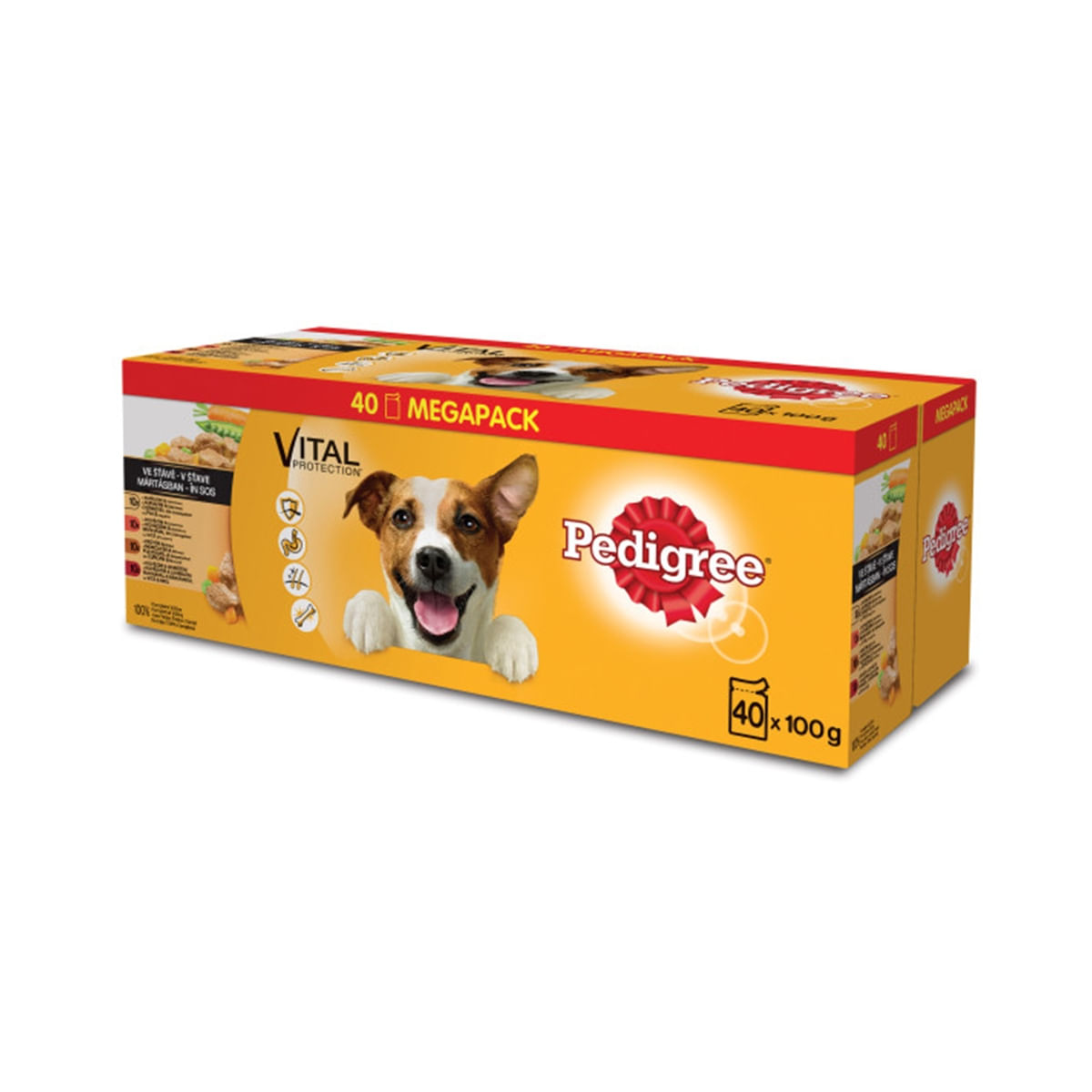 PEDIGREE Vital Protection, pachet mixt, plic hrană umedă câini, 40 x 100g - 1 | YEO