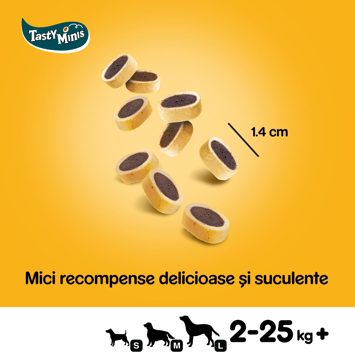 PEDIGREE Tasty Bites, recompense câini, pernițe cu branză, 140g - 2 | YEO