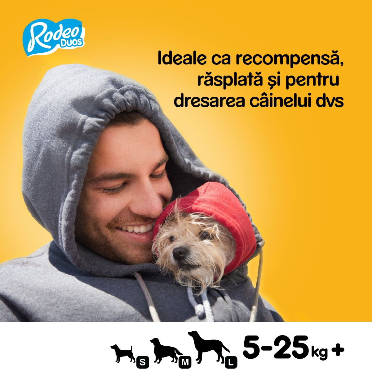 PEDIGREE Rodeo Duos, recompense câini, batoane, Pui și Bacon, 7buc
