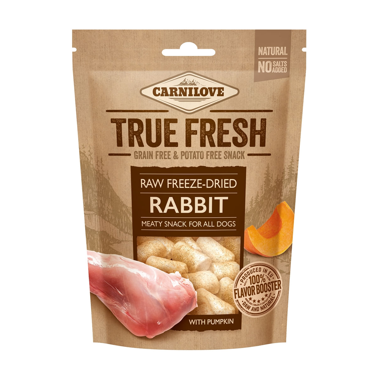 CARNILOVE True Fresh Raw Freeze-Dried, Iepure cu Dovleac, recompense presate la rece fără cereale câini, 40g - 1 | YEO