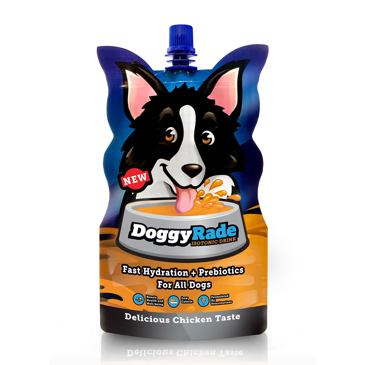 DOGGY RADE, suplimente recuperare efort intens, băutură izotonică cu electroliți câini, Pui, 250ml - 1 | YEO