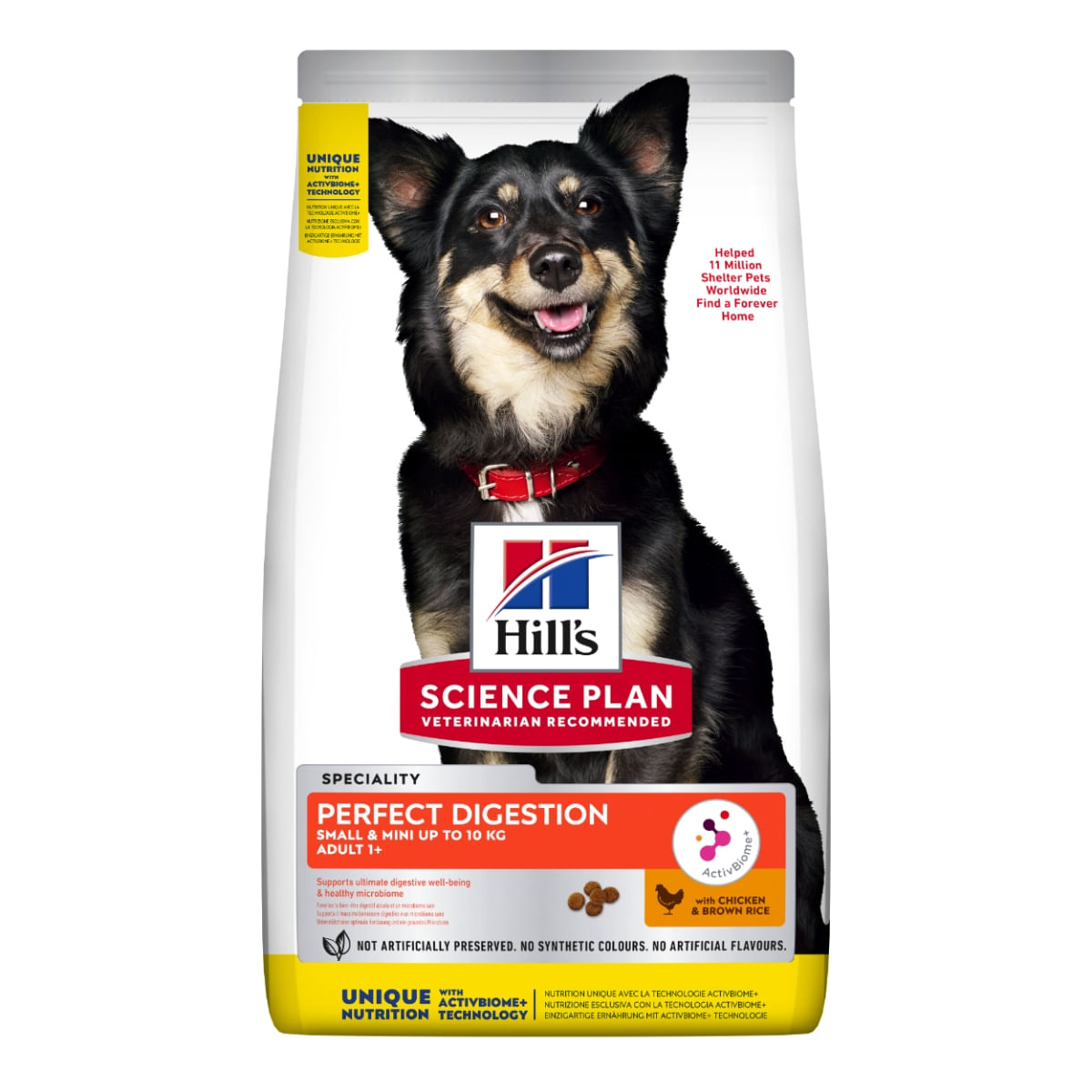 HILL\'S SP Perfect Digestion Small&Mini Adult, Pui cu Orez Brun, hrană uscată câini, sensibilități digestive, 6kg