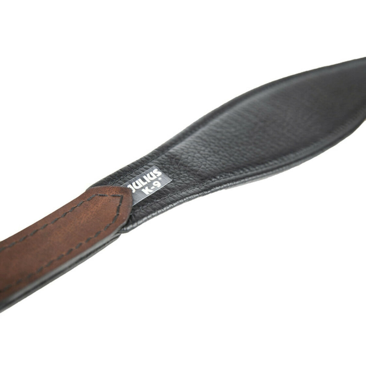 JULIUS-K9 ECO leather, zgardă ajustabilă cu mâner câini, piele, 65mm x 40-49cm, maro