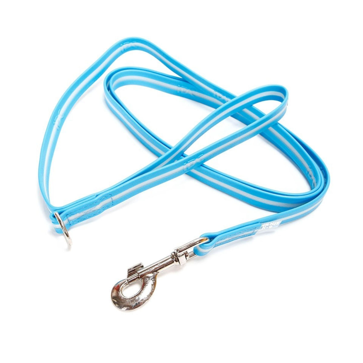 JULIUS-K9 IDC Rope, lesă fosforescentă cu mâner și inel câini, cauciuc, 19mm x 2m, albastru marin - 1 | YEO