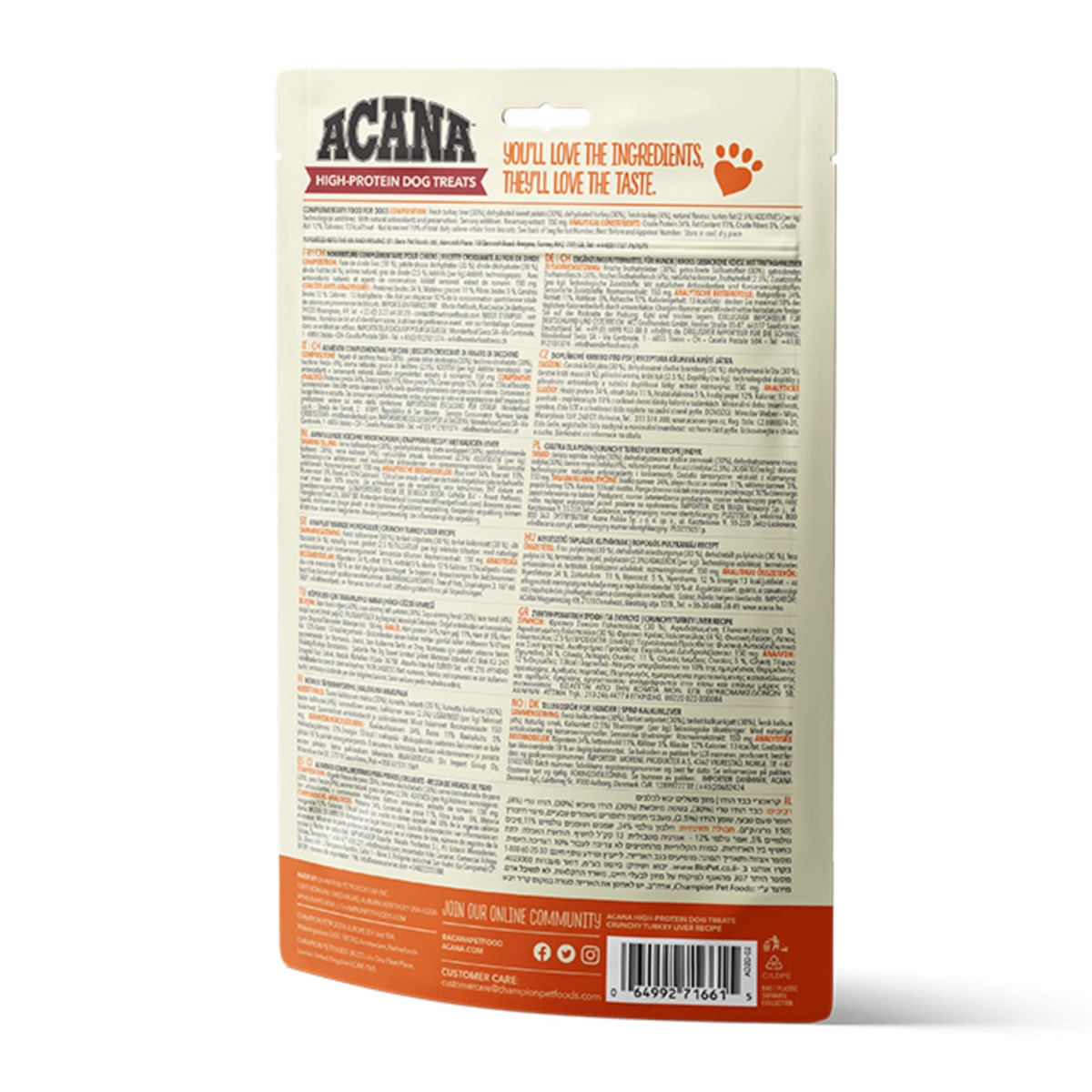 ACANA High Protein Treats, Curcan, recompense monoproteice fără cereale câini, 100g - 2 | YEO