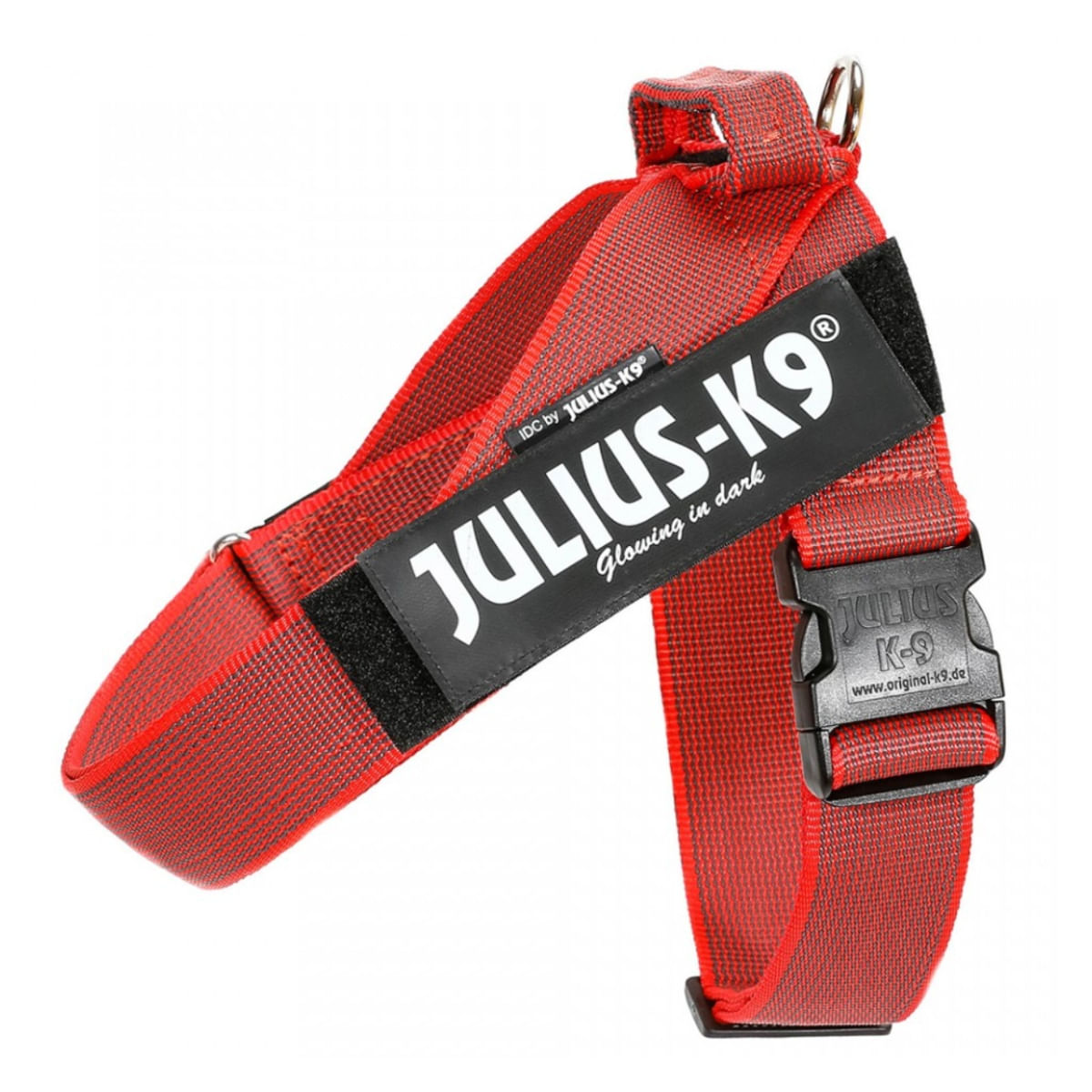 JULIUS-K9 IDC Color & Gray, ham bandă câini, XL, 28-40kg, roșu - 1 | YEO