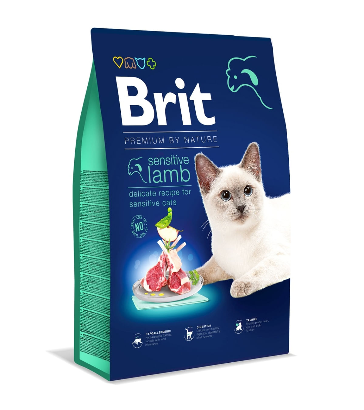 BRIT Premium by Nature Sensitive, Miel, hrană uscată pisici, sensibilități digestive, 8kg - 1 | YEO