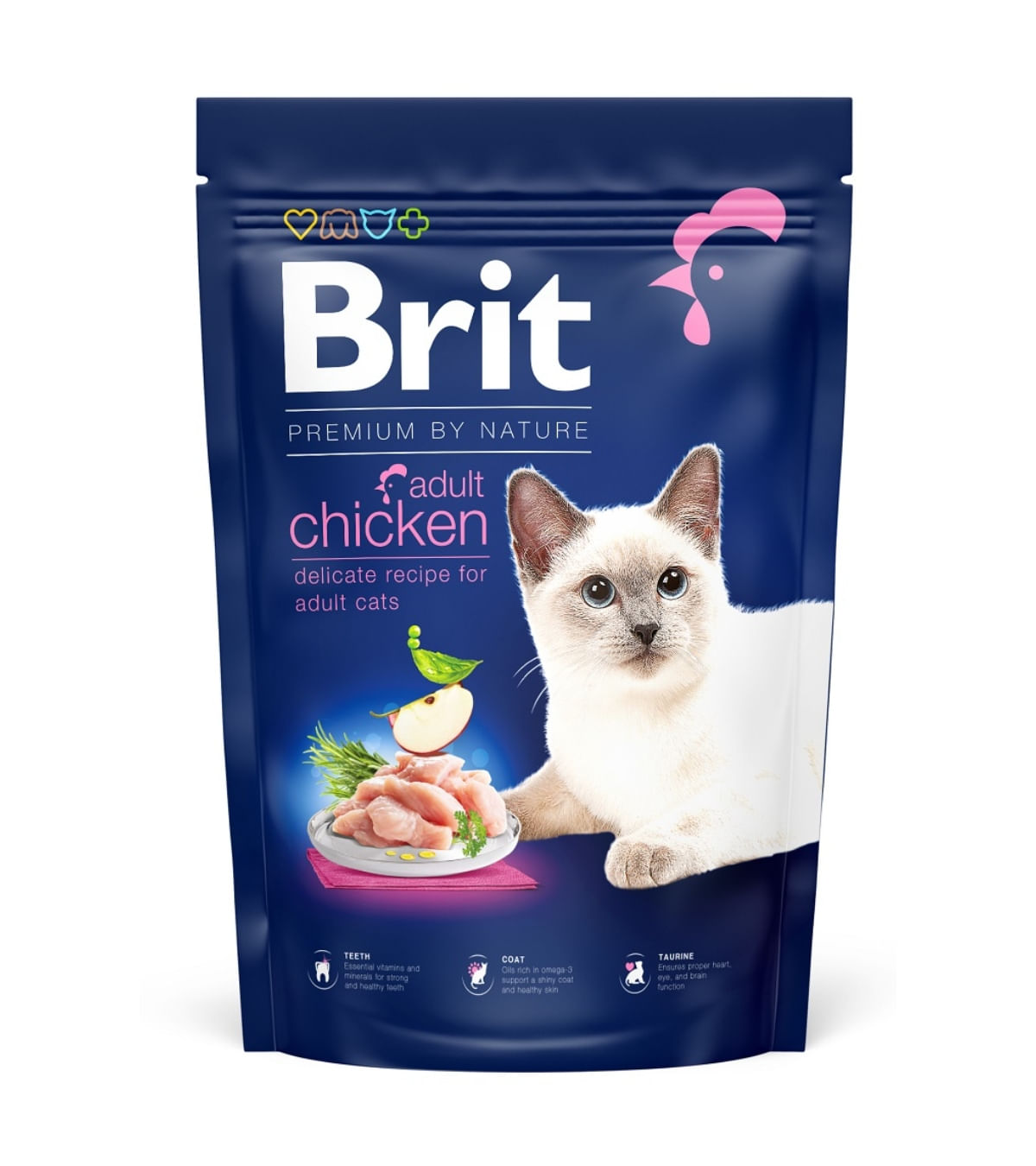 BRIT Premium by Nature, Pui, hrană uscată pisici, 1.5kg