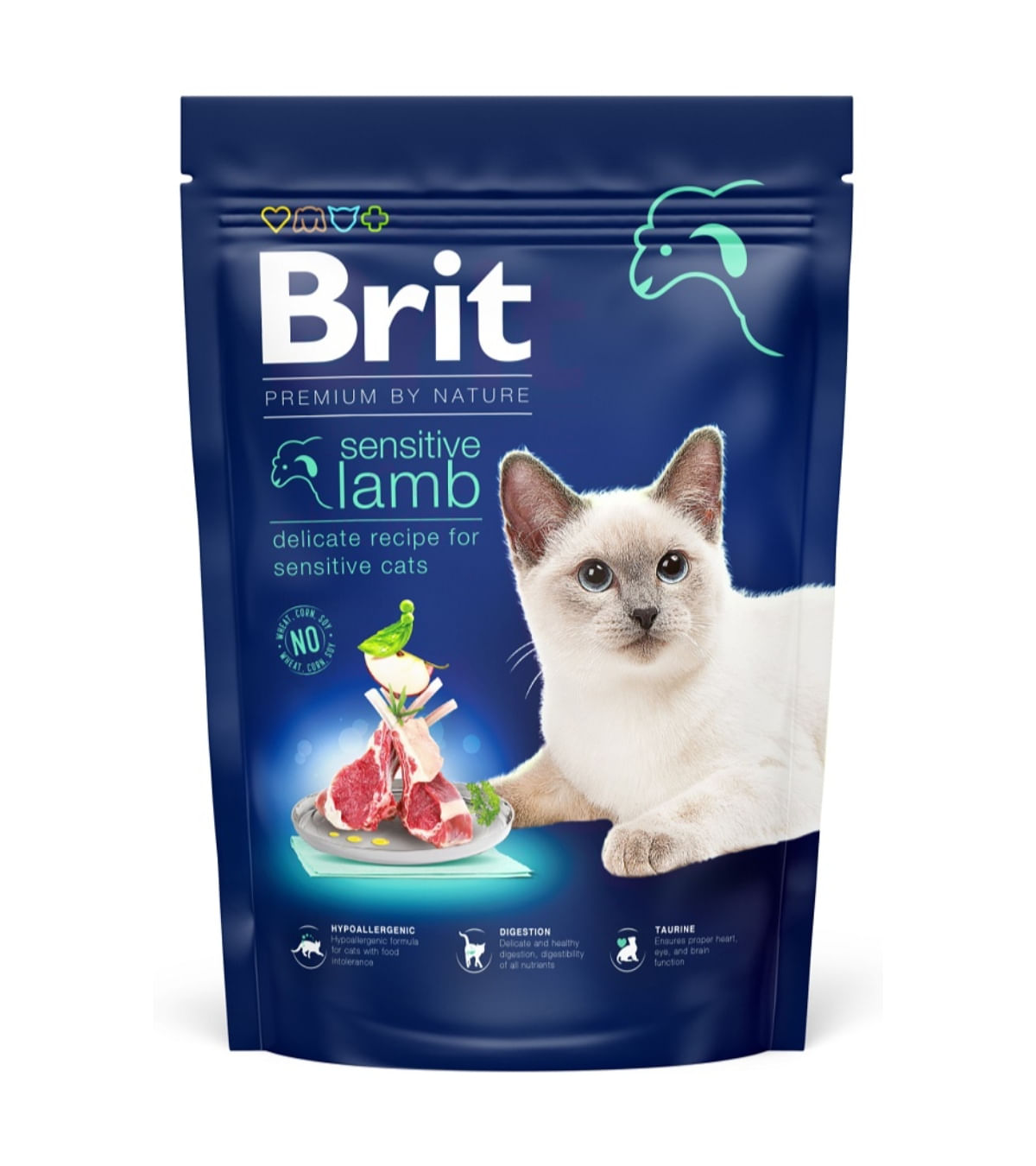 BRIT Premium by Nature Sensitive, Miel, hrană uscată pisici, sensibilități digestive, 800g