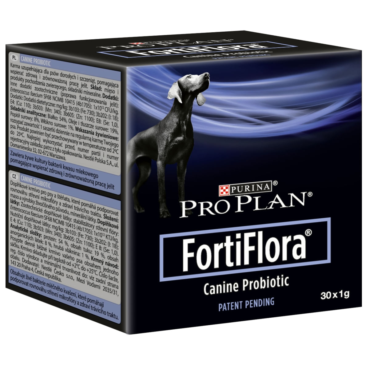 PURINA Pro Plan Veterinary Diets FortiFlora Canine, supliment alimentar câini, sensibilități digestive, 1g x 30 - 2 | YEO