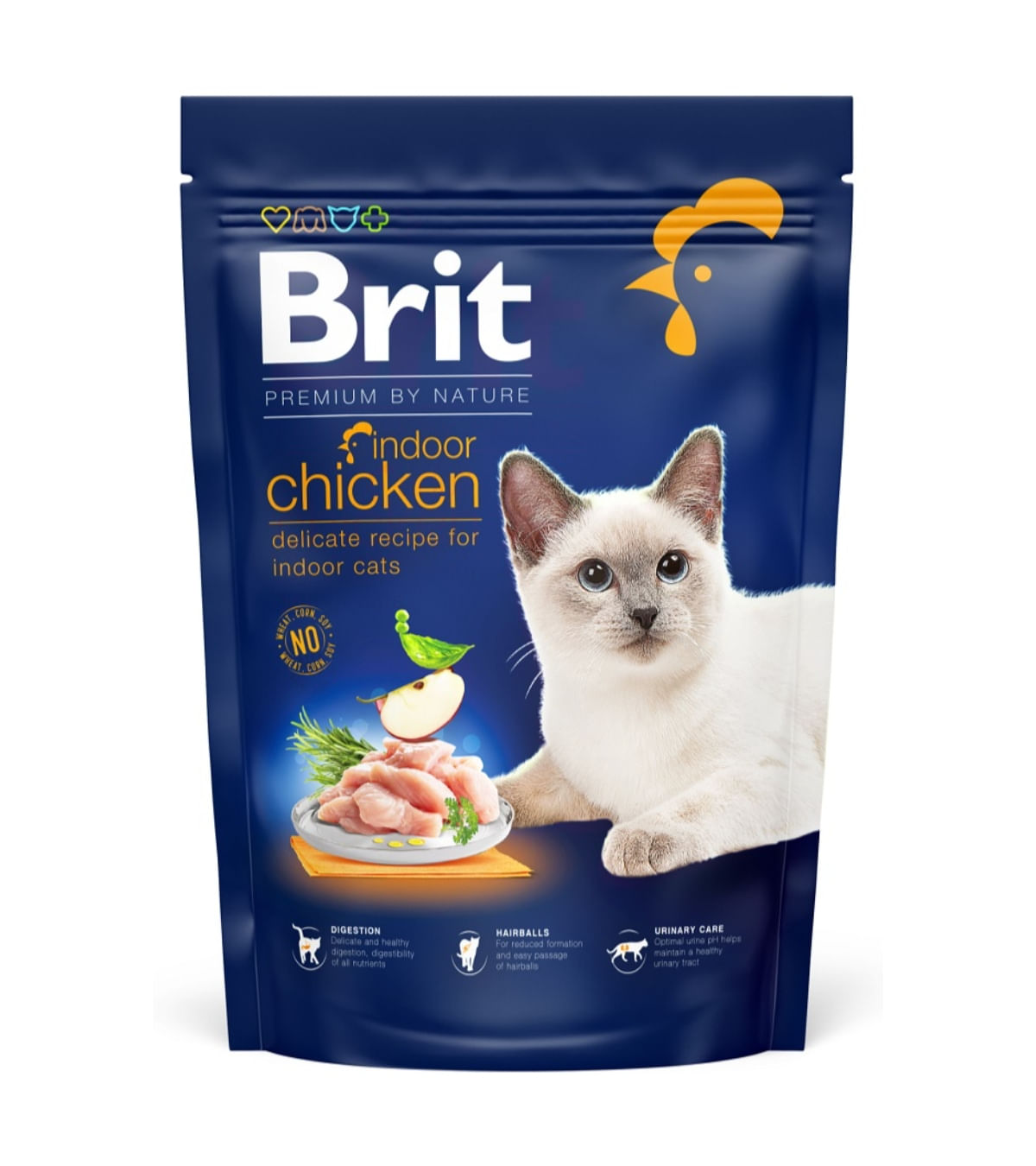 BRIT Premium by Nature Indoor, Pui, hrană uscată pisici de interior, 800g