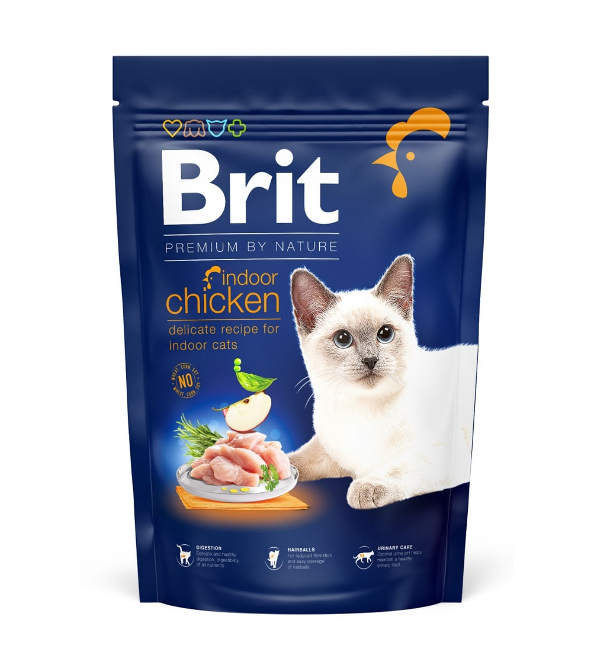 BRIT Premium by Nature Indoor, Pui, hrană uscată pisici de interior, 1.5kg