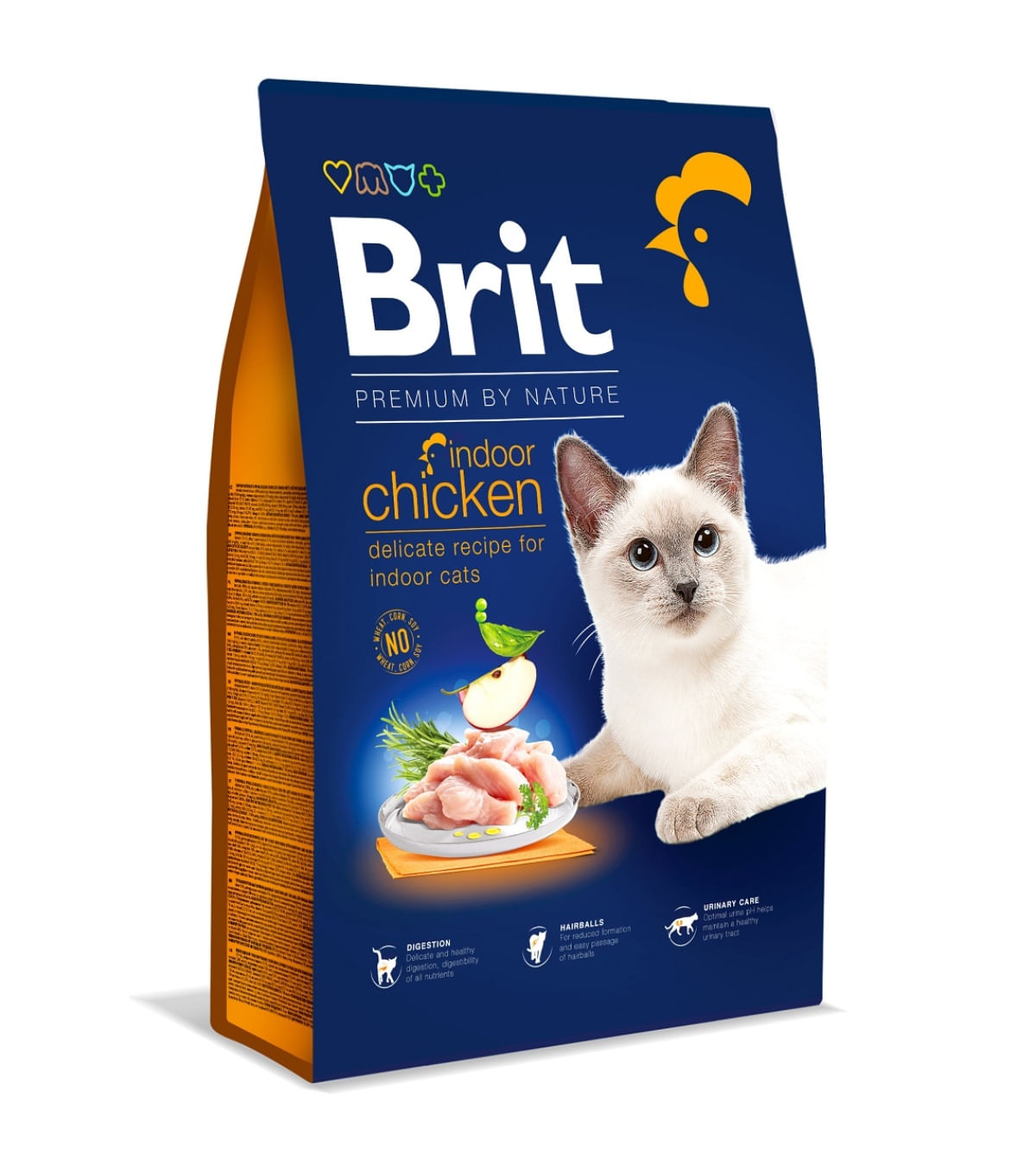 BRIT Premium by Nature Indoor, Pui, hrană uscată pisici de interior, 8kg