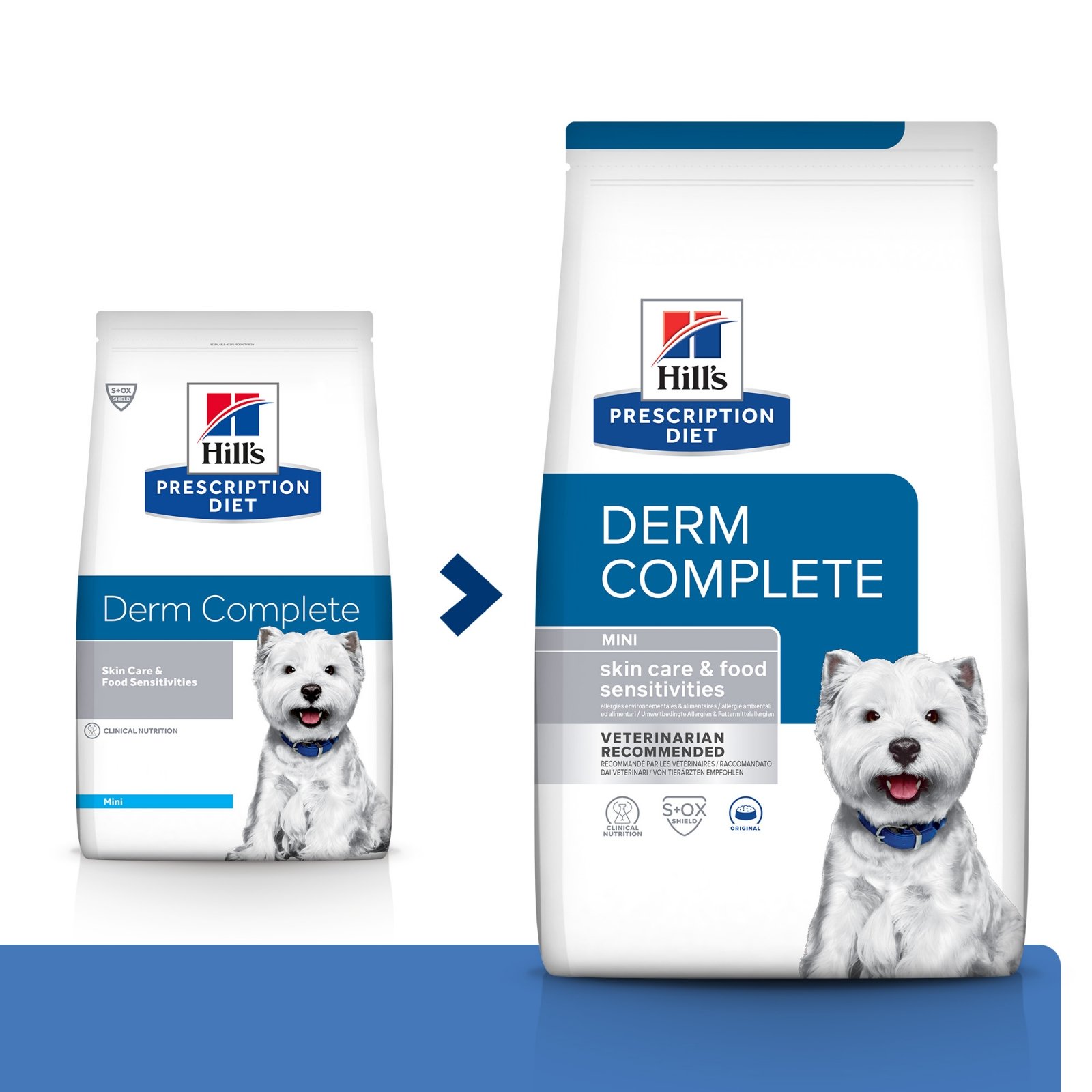 HILL&#039;S Prescription Diet Derm Complete Mini, dietă veterinară câini, hrană uscată, afecțiuni dermatologice HILL&#039;S Prescription Diet Derm Complete Mini, dietă veterinară câini, hrană uscată, piele &amp; blana, 1kg