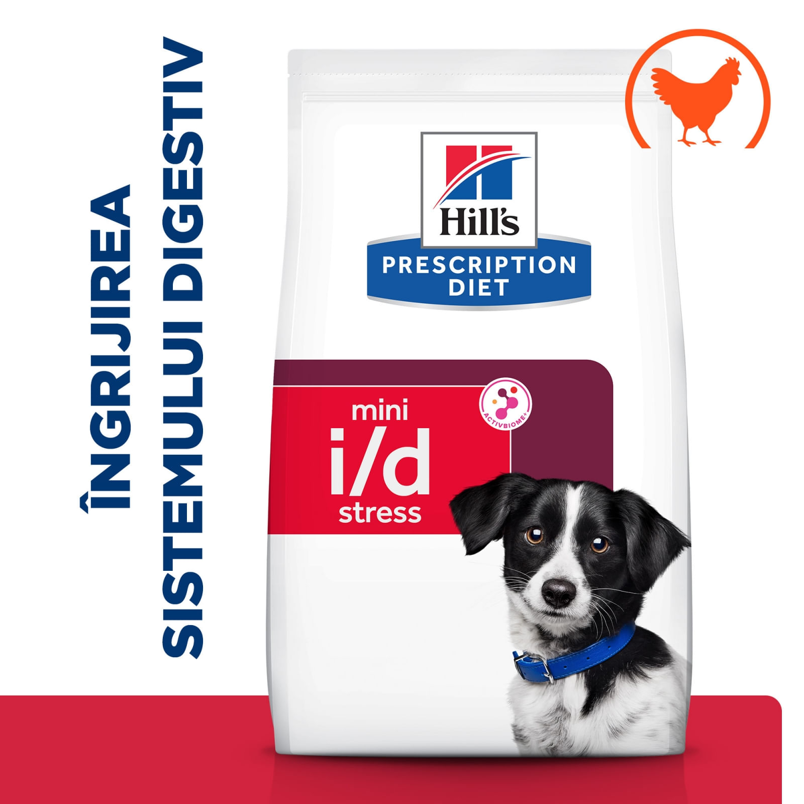 HILL&#039;S Prescription Diet i/d Digestive Care Stress Mini, Pui, dietă veterinară câini, hrană uscată, sensibilități digestive HILL&#039;S Prescription Diet i/d Digestive Care Stress Mini, Pui, dietă veterinară câini, hrană uscată, sistem digestiv, 6kg