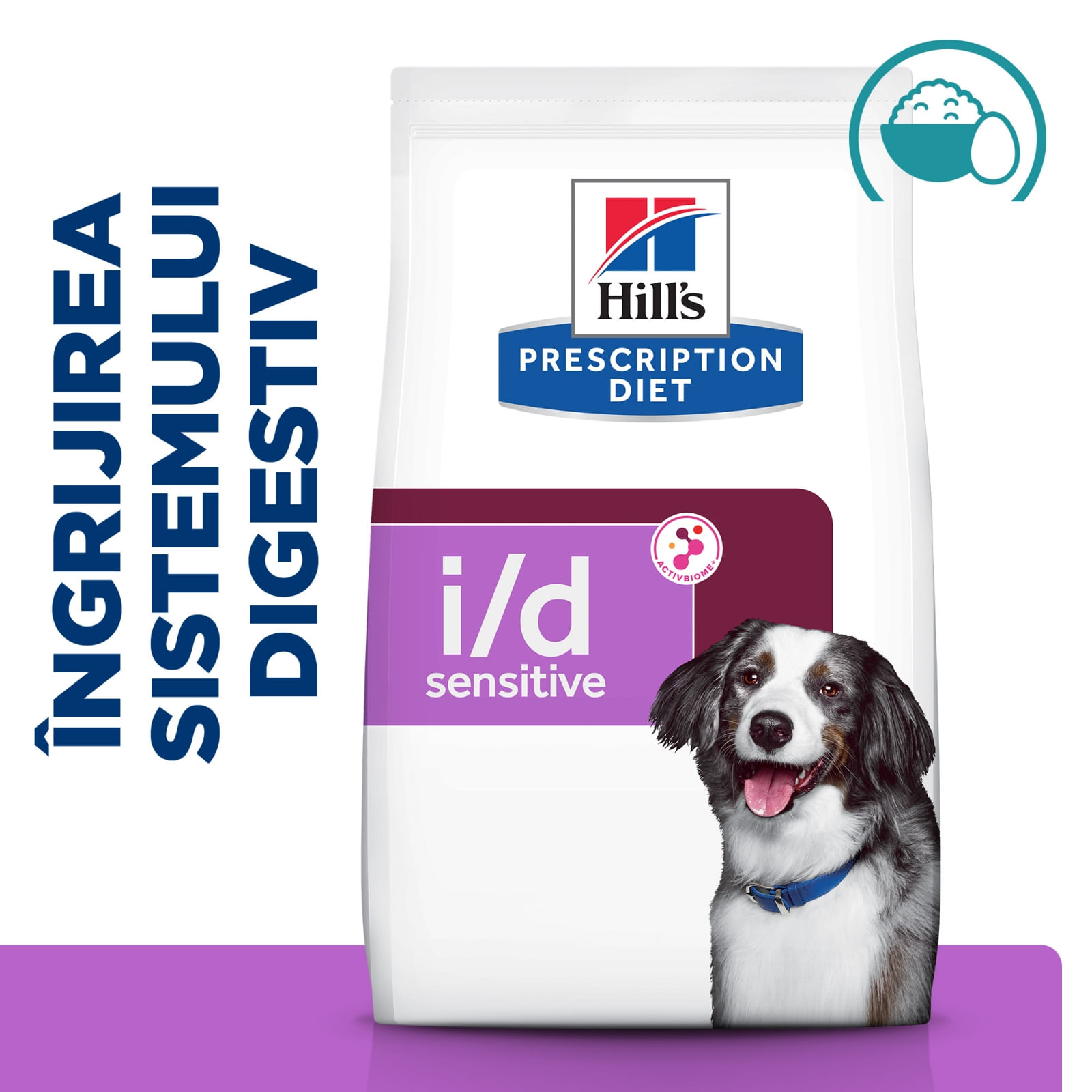 HILL&#039;S Prescription Diet i/d Sensitive Digestive Care, Ou și Orez, dietă veterinară câini, hrană uscată, sensibilități digestive HILL&#039;S Prescription Diet i/d Sensitive Digestive Care, Ou și Orez, dietă veterinară câini, hrană uscată, sistem digestiv, 12k