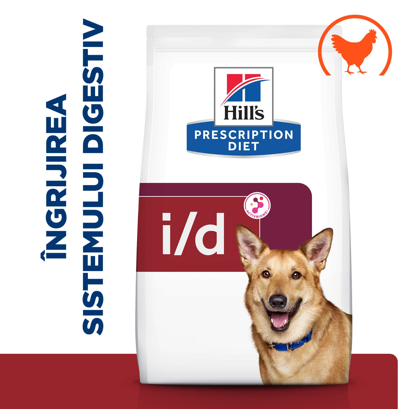 HILL&#039;Sss Prescription Diet i/d Digestive Care, Pui, dietă veterinară câini, hrană uscată, sensibilități digestive HILL&#039;S Prescription Diet i/d Digestive Care, Pui, dietă veterinară câini, hrană uscată, sistem digestiv, 16kg
