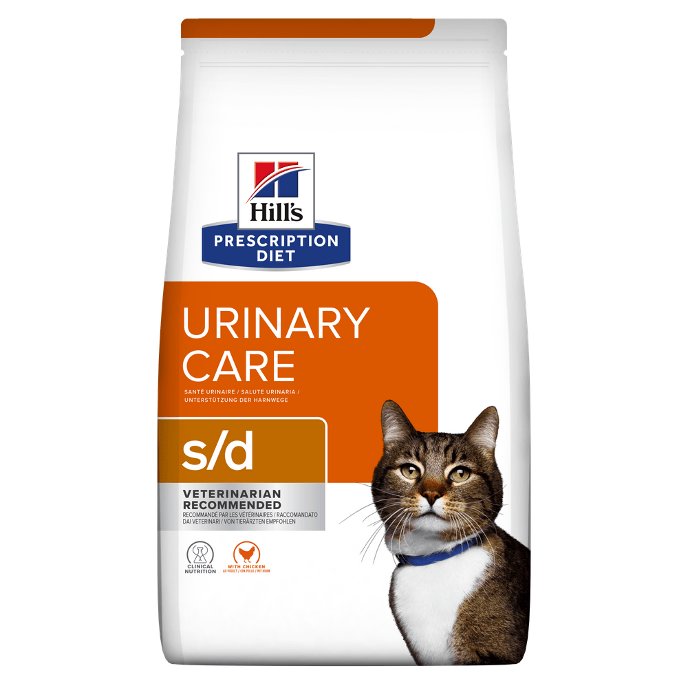 HILL\'S Prescription Diet s/d Urinary Care, Pui, dietă veterinară pisici, hrană uscată, afecțiuni urinare HILL\'S Prescription Diet s/d Urinary Care, Pui, dietă veterinară pisici, hrană uscată, sistem urinar, 3kg