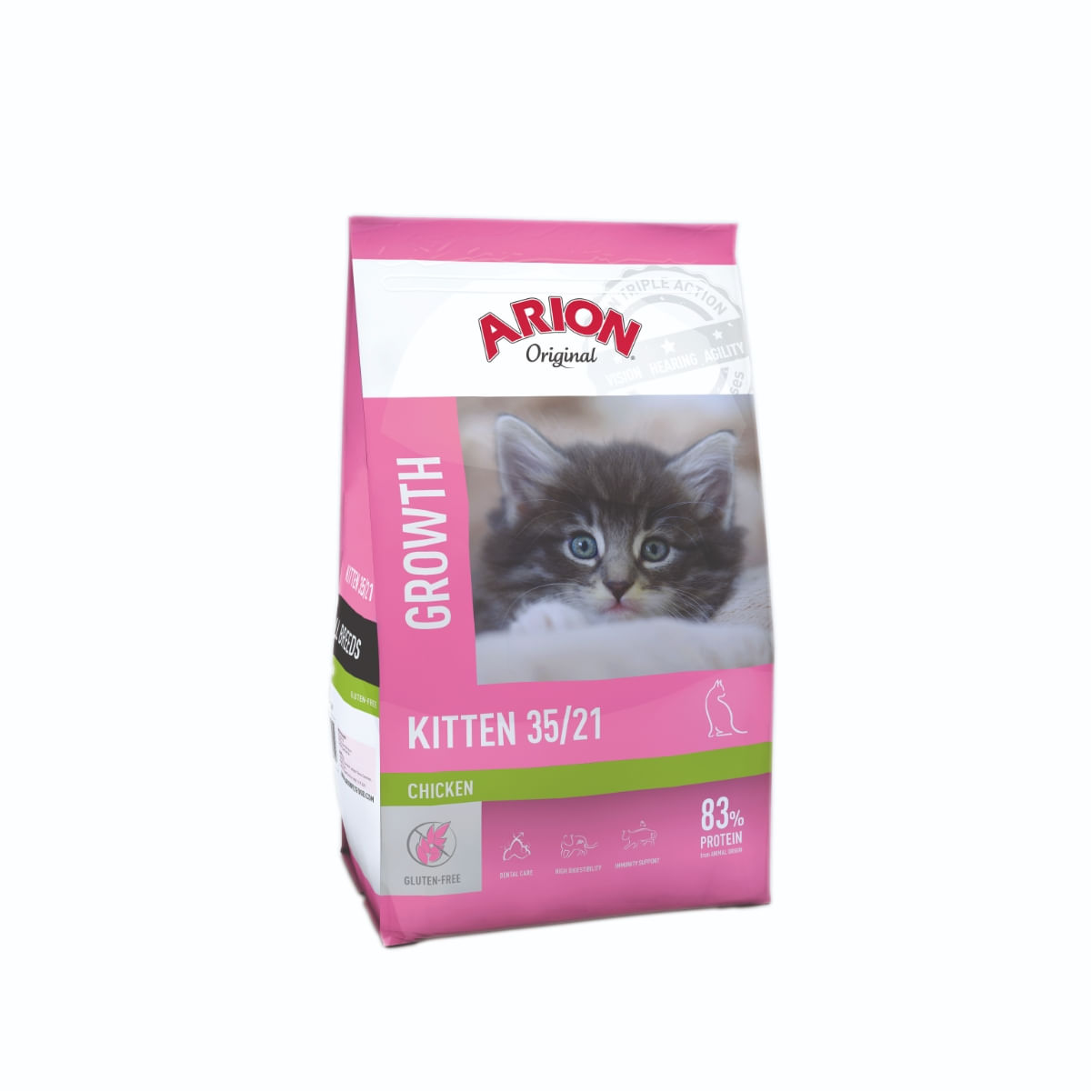 ARION Original Kitten 35/21, Pui, hrană uscată pisici junior, 7.5kg - 1 | YEO