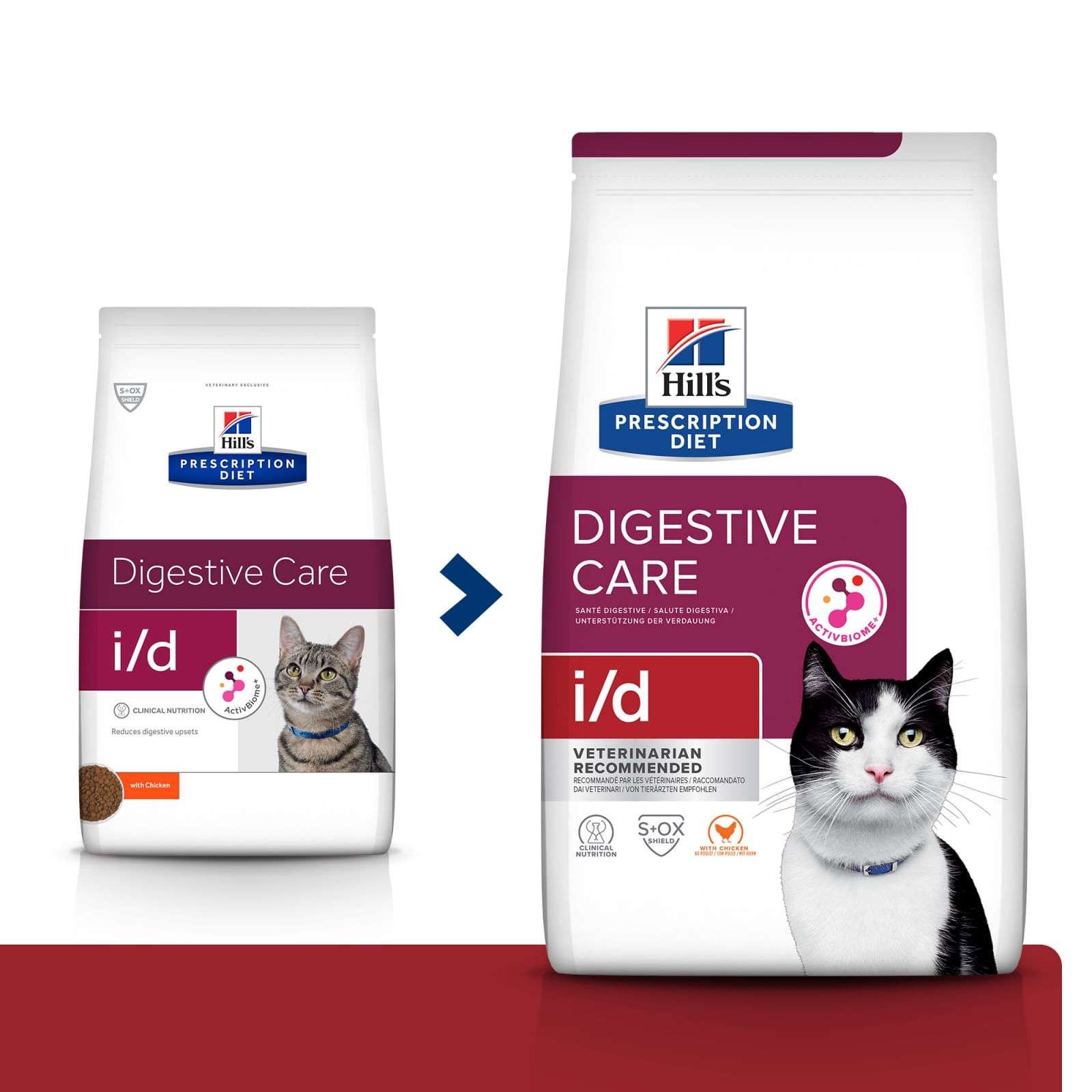 HILL\'S Prescription Diet i/d Sensitive Digestive Care, Pui, dietă veterinară pisici, hrană uscată, sensibilități digestive HILL\'S Prescription Diet i/d Sensitive Digestive Care, Pui, dietă veterinară pisici, hrană uscată, sistem digestiv, 8kg - 1 | YEO