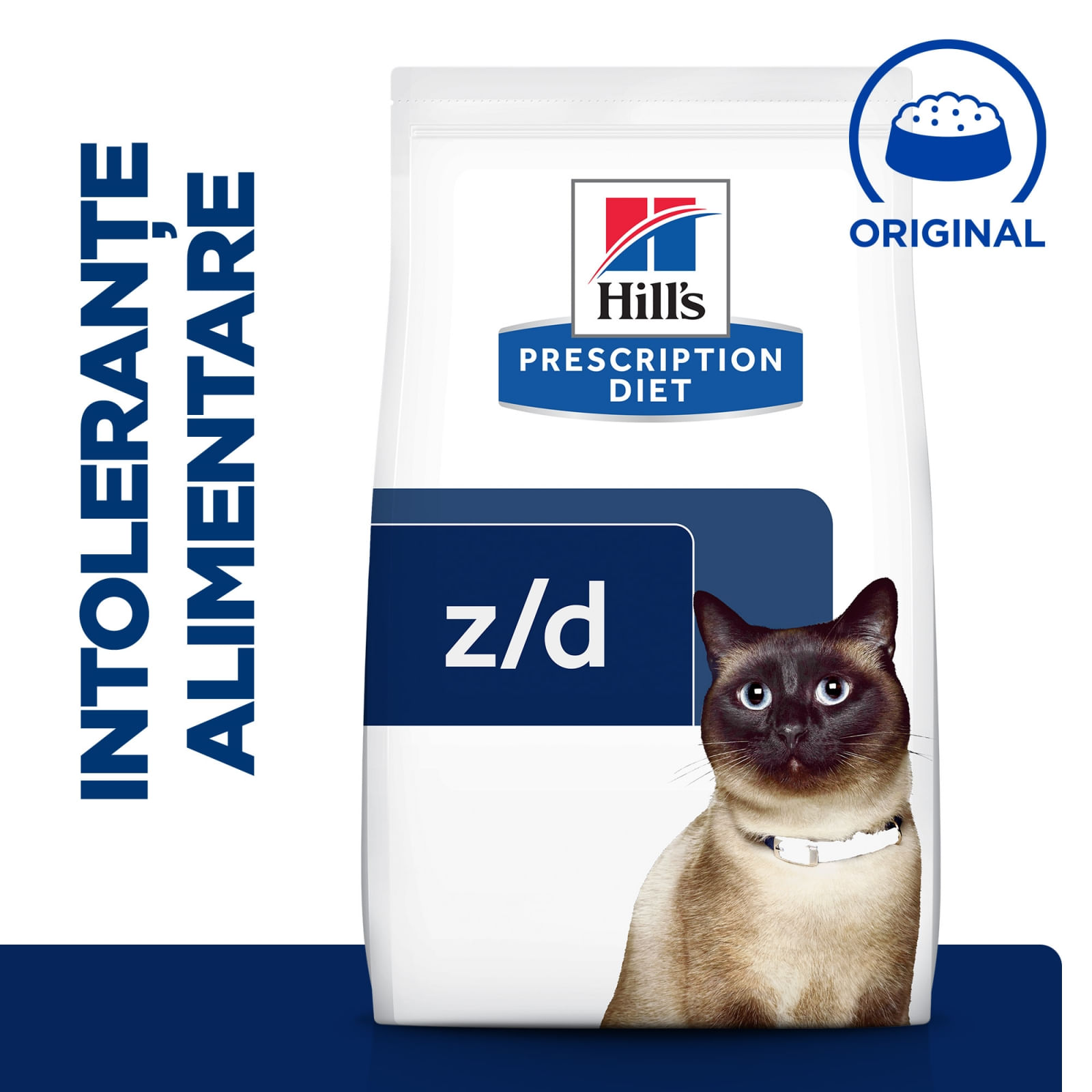 HILL'S Prescription Diet z/d Food Sensitivities, dietă veterinară pisici, hrană uscată, afecțiuni dermatologice și digestive HILL'S Prescription Diet z/d Food Sensitivities, dietă veterinară pisici, hrană uscată, piele & blana, sistem digestiv, 6kg