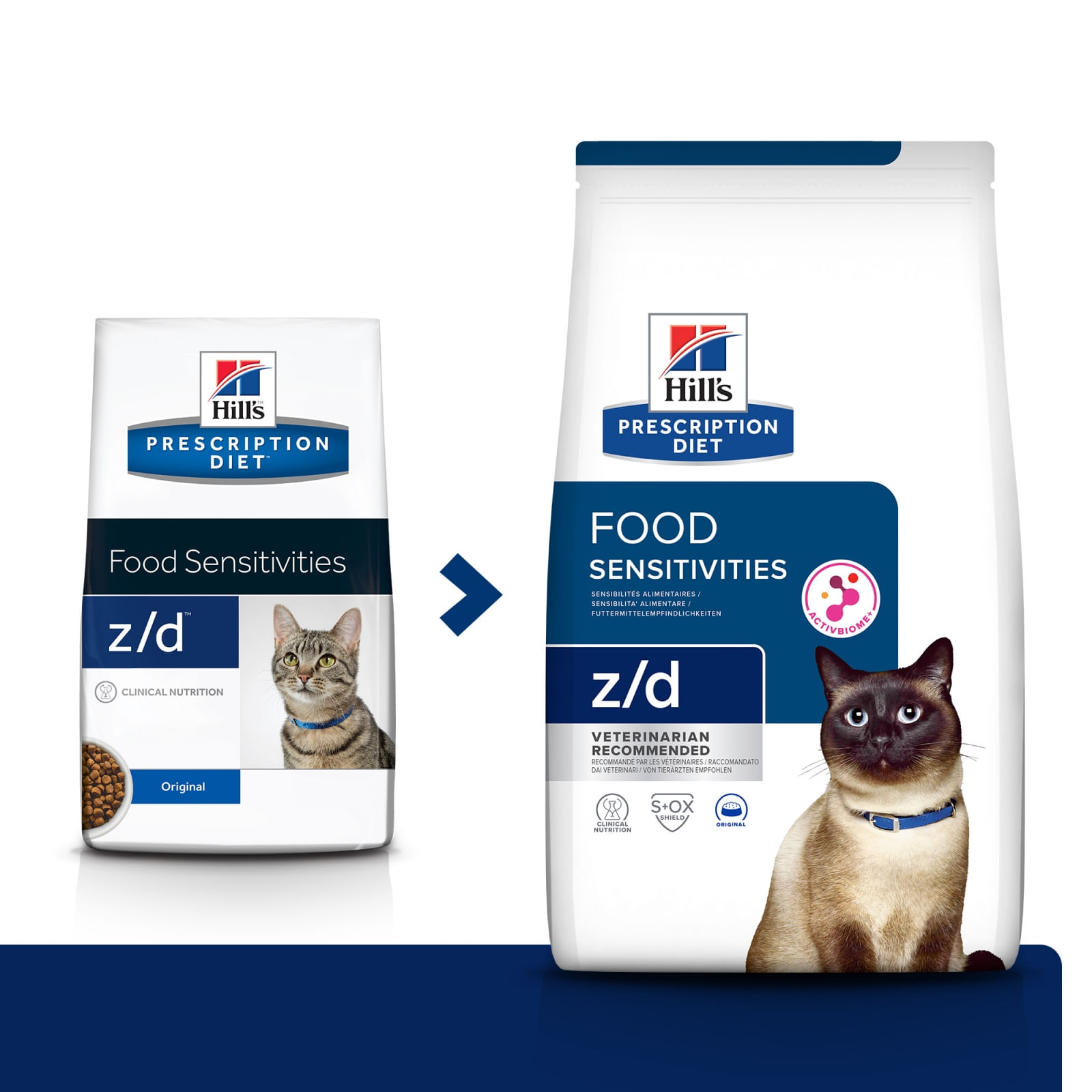 HILL'S Prescription Diet z/d Food Sensitivities, dietă veterinară pisici, hrană uscată, afecțiuni dermatologice și digestive HILL'S Prescription Diet z/d Food Sensitivities, dietă veterinară pisici, hrană uscată, piele & blana, sistem digestiv, 6kg