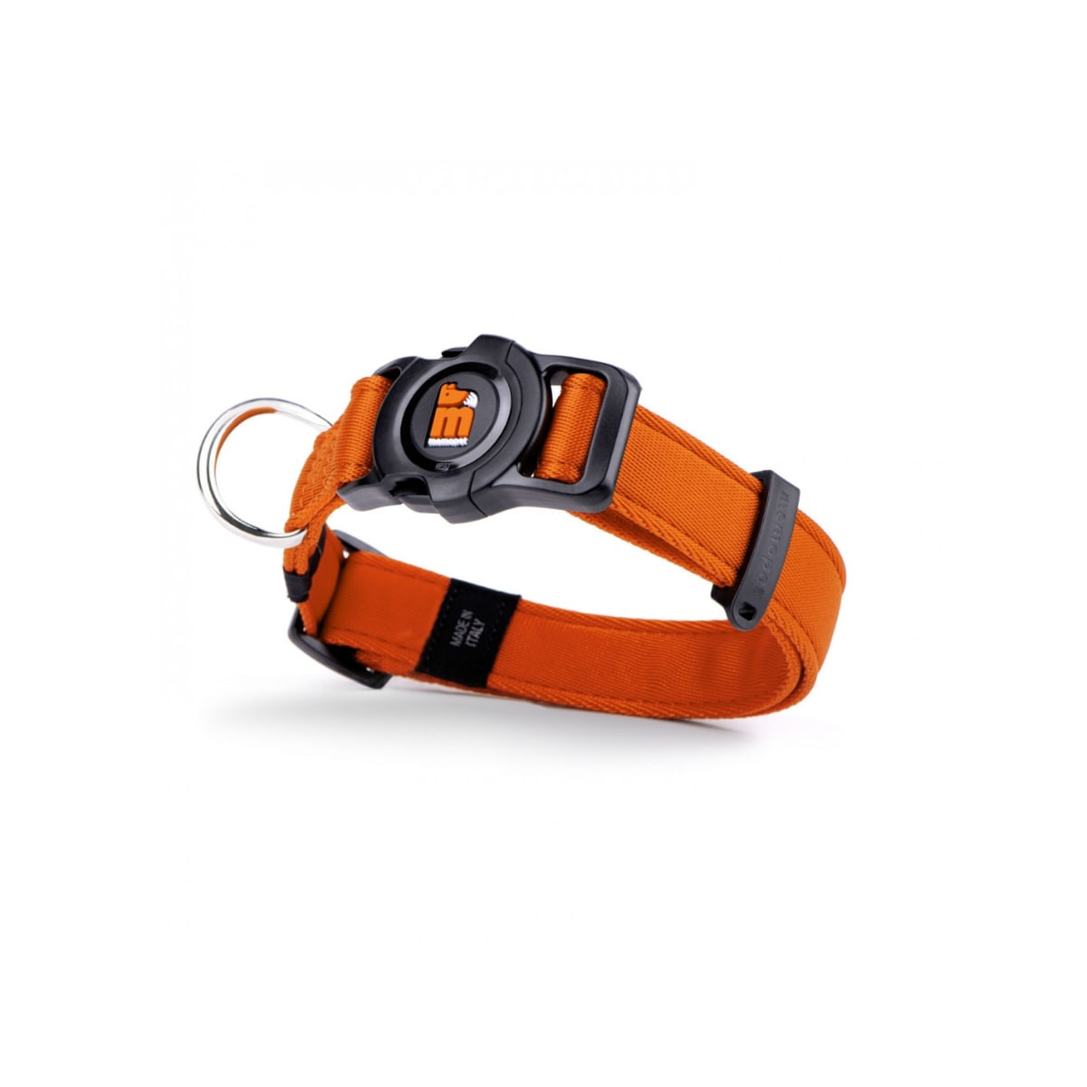 MYFAMILY Memopet, zgardă ajustabilă cu NFC câini, textil, 26-37cm, orange