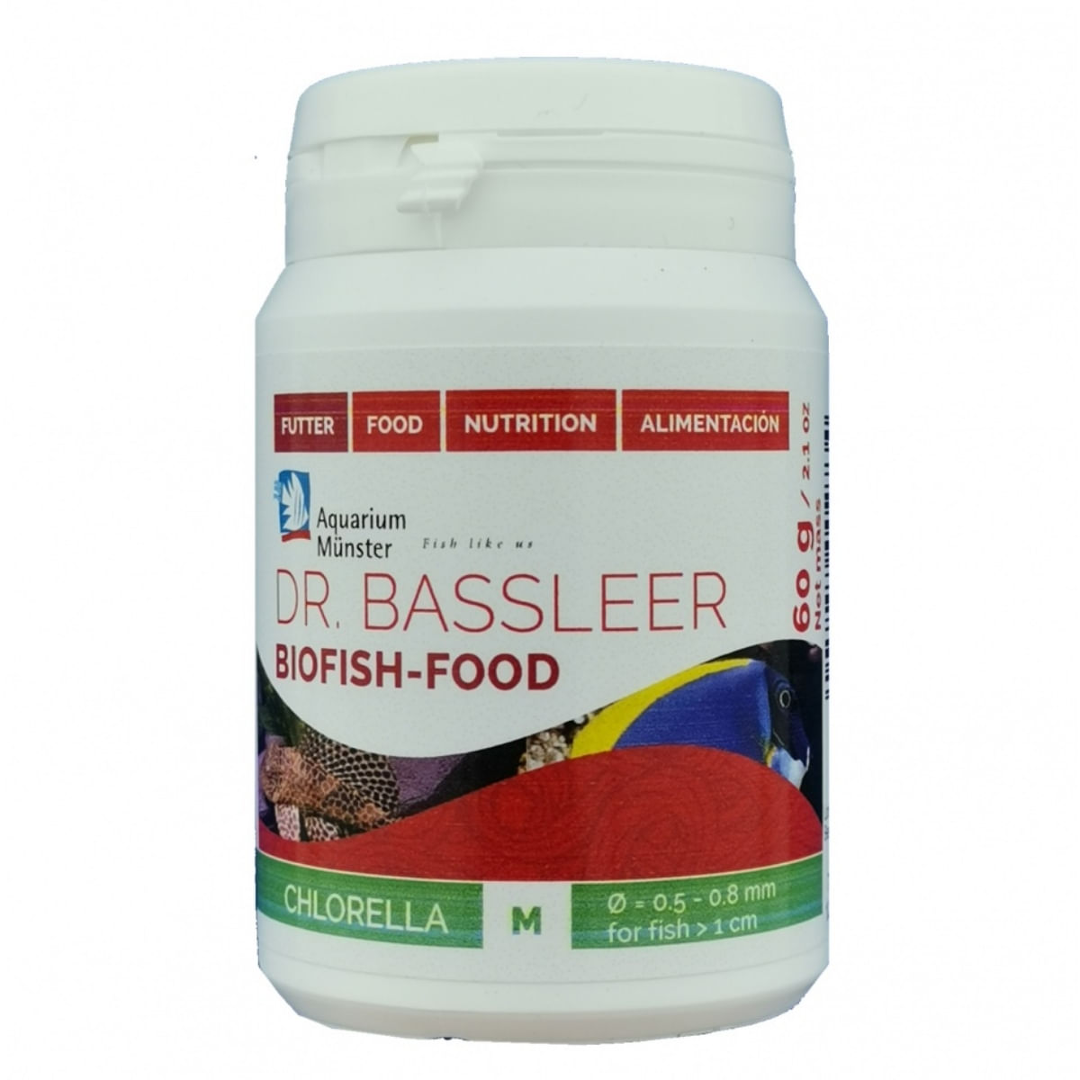 AQUARIUM MUNSTER Biofish Food CHLORELLA M, 60g - 1 | YEO