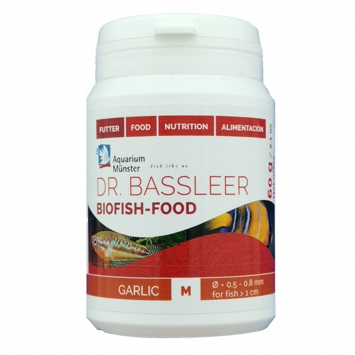 AQUARIUM MUNSTER Biofish Food GARLIC M, 60g - 1 | YEO