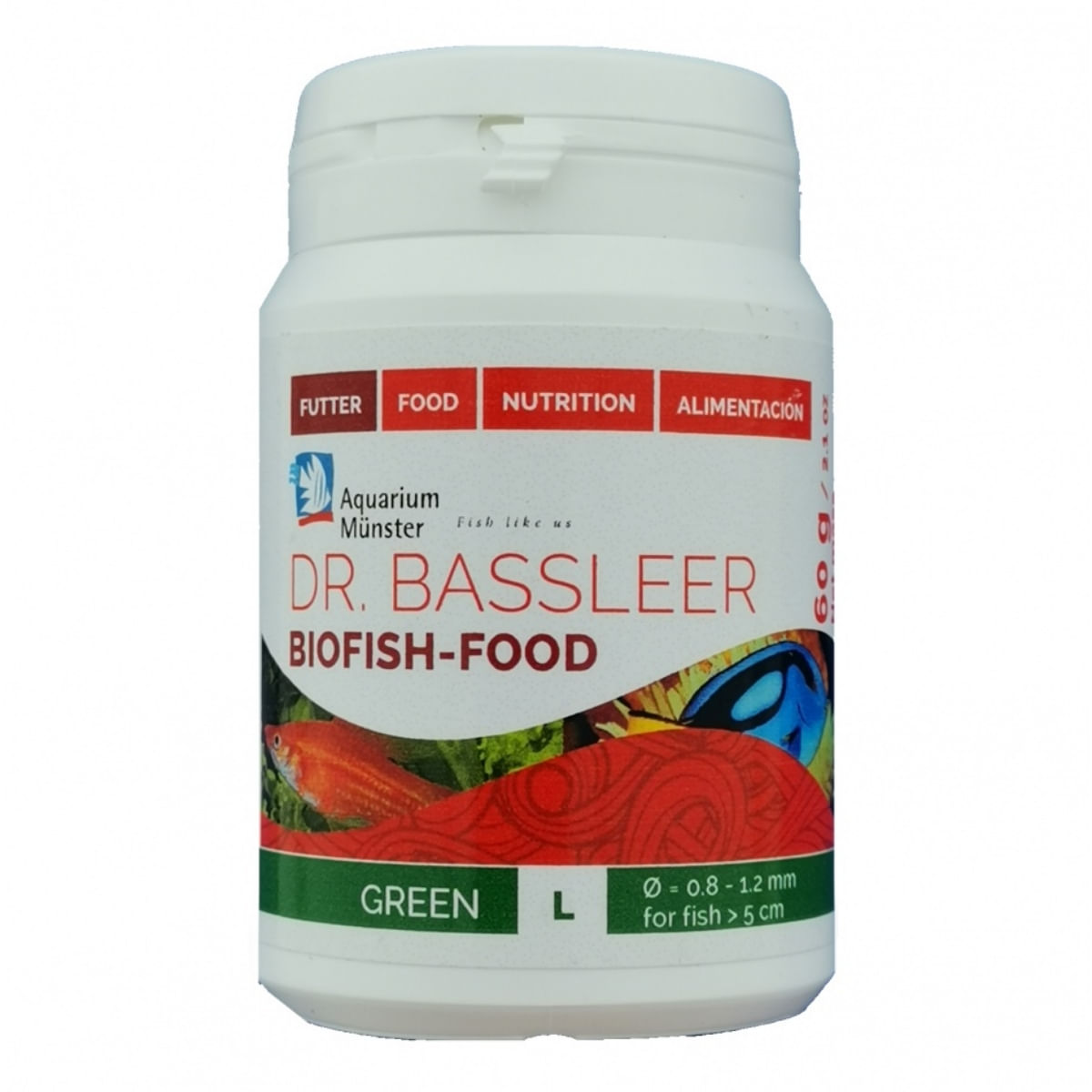 AQUARIUM MUNSTER Biofish Food GREEN L, 60g - 1 | YEO