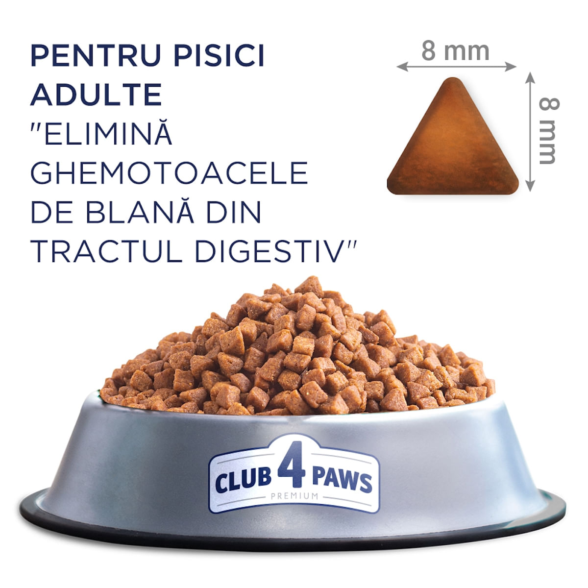 CLUB 4 PAWS Premium Hairball, Pui, hrană uscată pisici, limitarea ghemurilor de blană CLUB 4 PAWS Premium Hairball Control, Pui, hrană uscată pisici, limitarea ghemurilor de blană, 300g - 1 | YEO