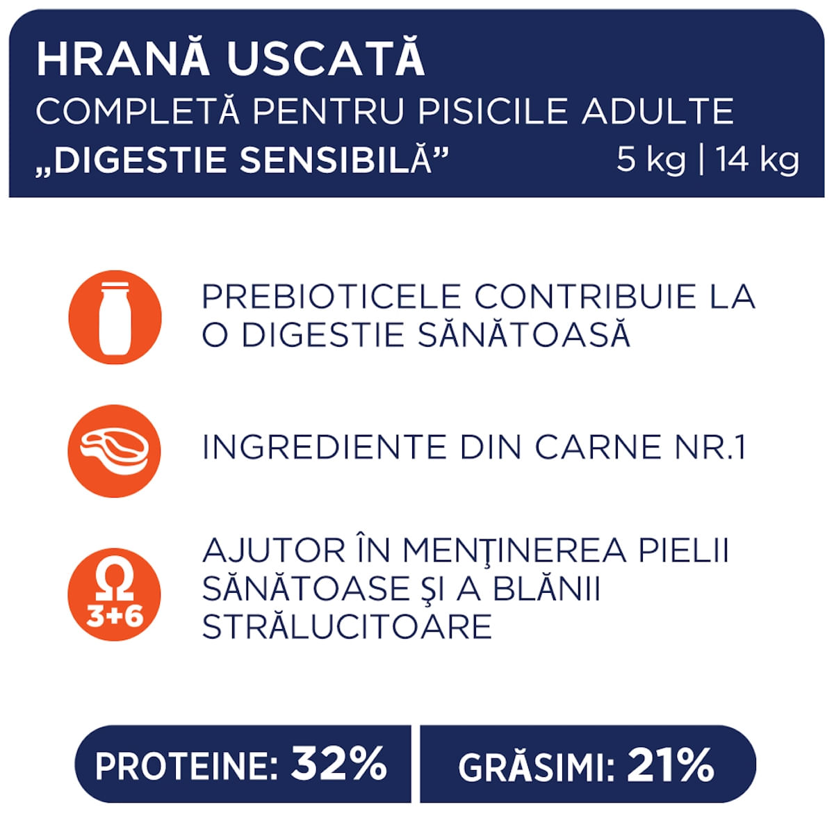 CLUB 4 PAWS Premium Sensitive Digestion, Pui, hrană uscată pisici, sistem digestiv, 14kg - 3 | YEO