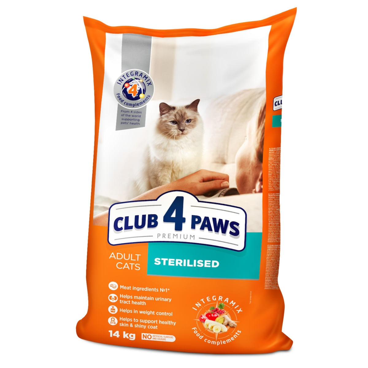 CLUB 4 PAWS Premium Sterilised, Pui, hrană uscată pisici sterilizate, 14kg - 2 | YEO