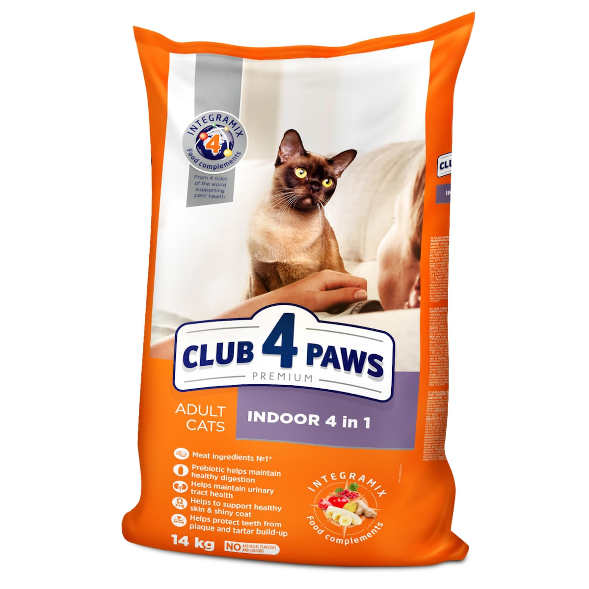 CLUB 4 PAWS Premium Indoor, Pui, hrană uscată pisici, 14kg - 2 | YEO