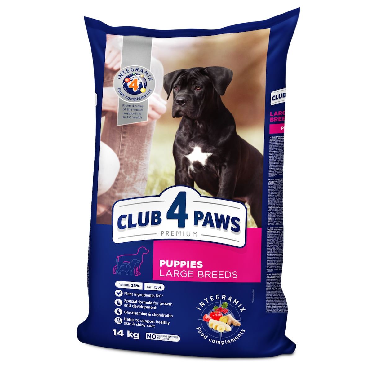 CLUB 4 PAWS Premium Puppies Large Breed, L-XL, Pui, hrană uscată câini, 14kg - 2 | YEO