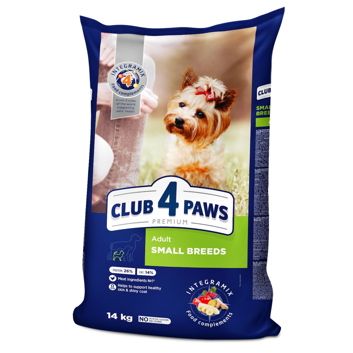 CLUB 4 PAWS Premium, XS-S, Pui, hrană uscată câini, 14kg - 1 | YEO