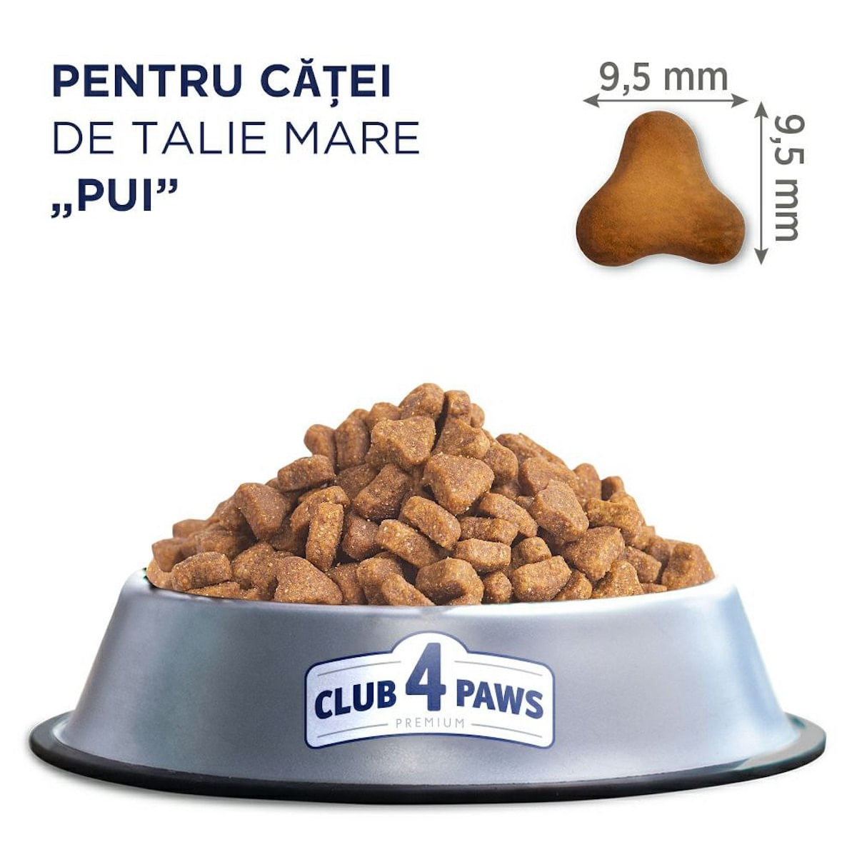 CLUB 4 PAWS Premium Puppies Large Breed, L-XL, Pui, hrană uscată câini, 14kg