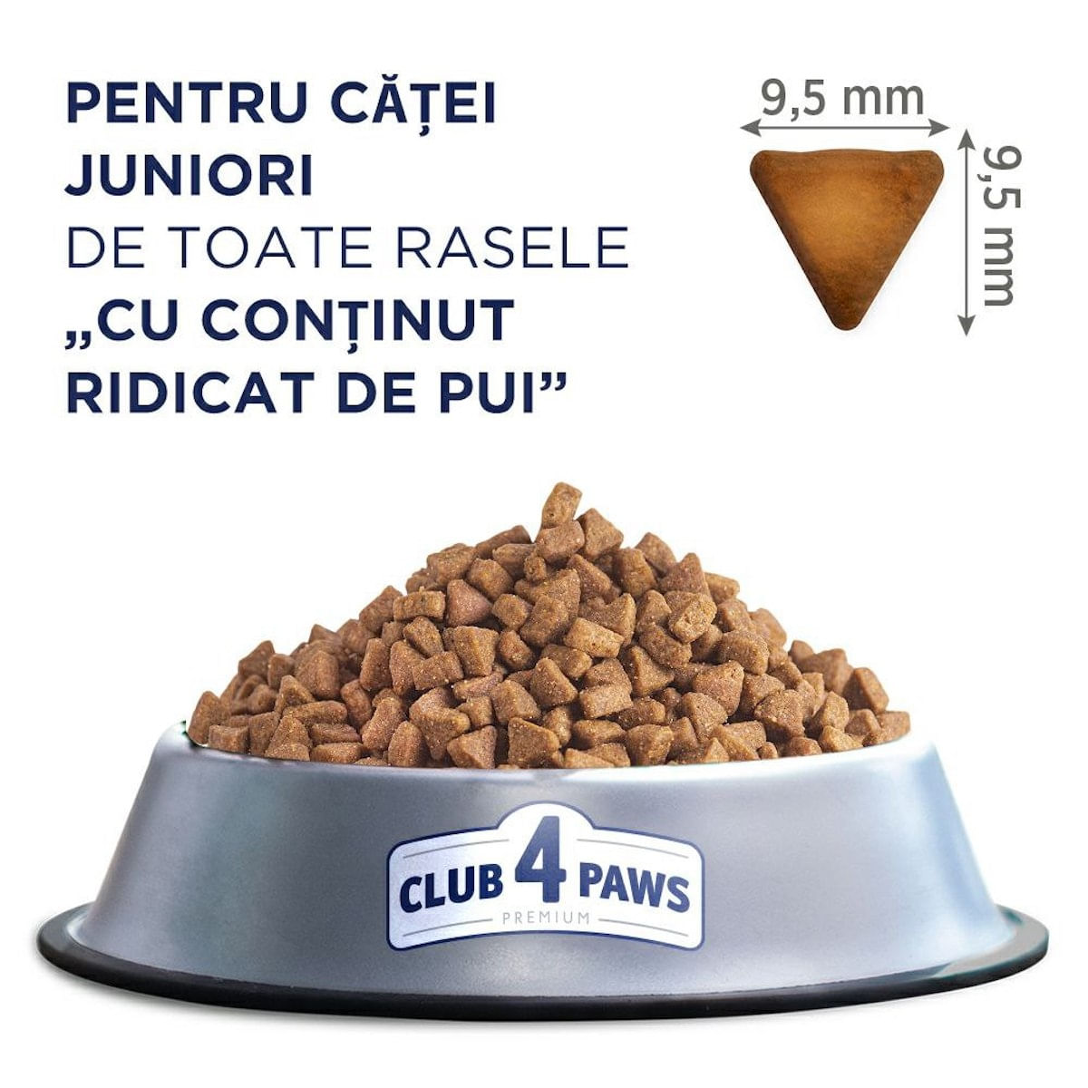 CLUB 4 PAWS Premium Puppy, Pui, hrană uscată câini junior CLUB 4 PAWS Premium Puppies All Breeds, XS-XL, Pui, hrană uscată câini junior, 400g - 1 | YEO