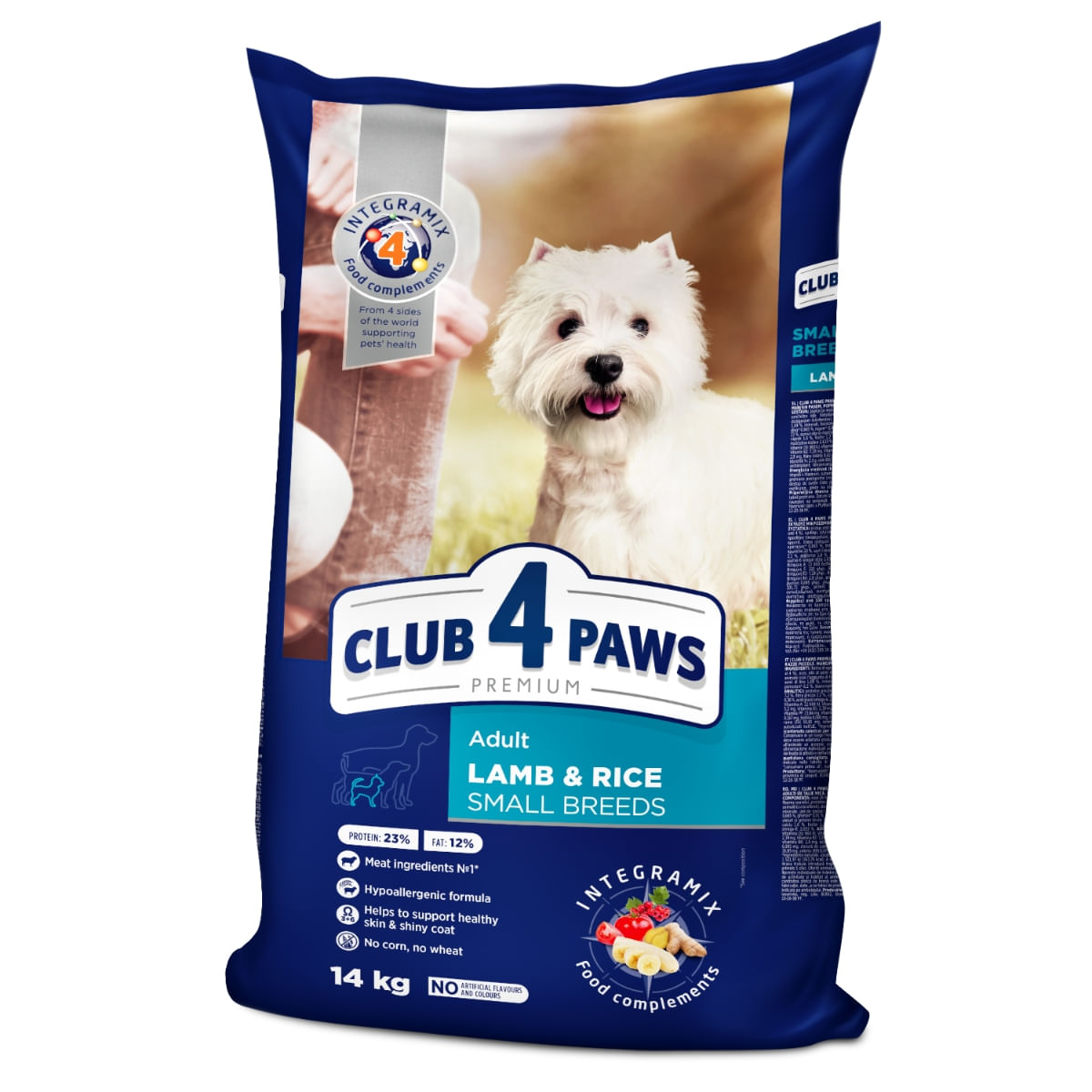 CLUB 4 PAWS Premium, XS-S, Miel și Orez, hrană uscată câini, alergii, 14kg - 2 | YEO