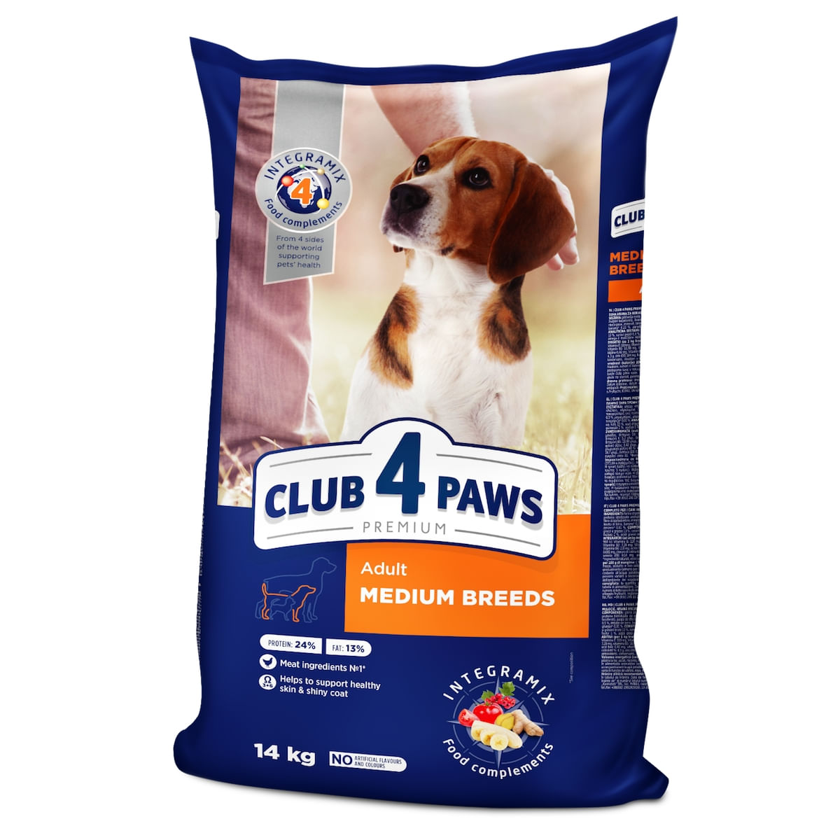 CLUB 4 PAWS Premium, M, Pui, hrană uscată câini, 14kg