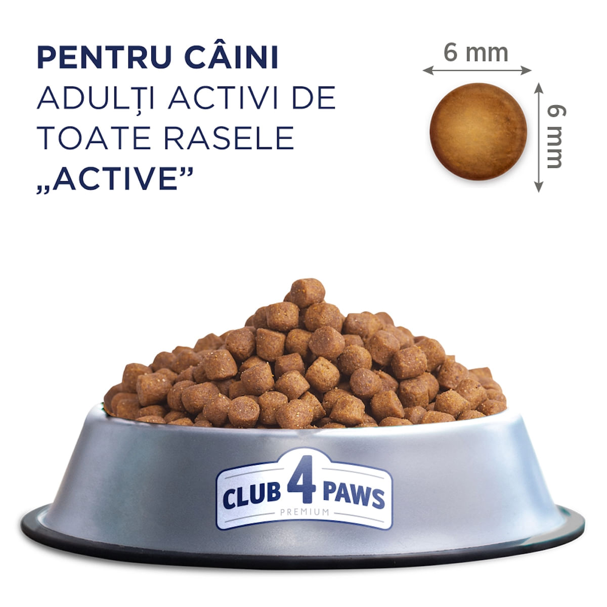 CLUB 4 PAWS Premium Active, Pui, hrană uscată câini, activitate intensă CLUB 4 PAWS Premium Active, XS-XL, Pui, hrană uscată câini, activitate intensă, 14kg - 1 | YEO