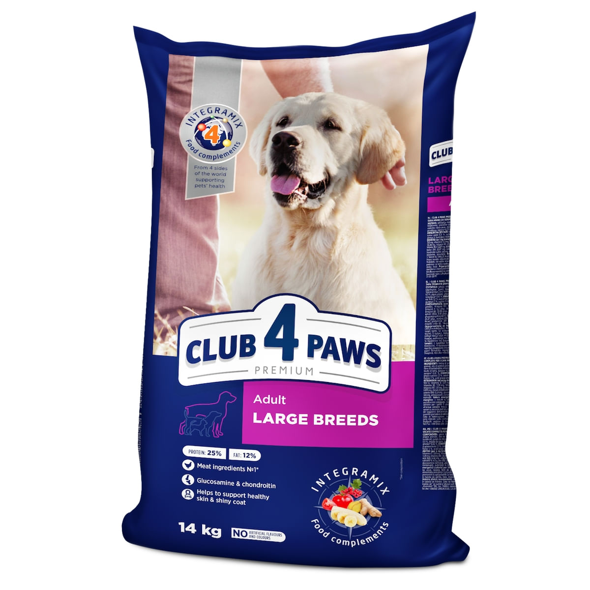 CLUB 4 PAWS Premium, L-XL, Pui, hrană uscată câini, 14kg - 1 | YEO
