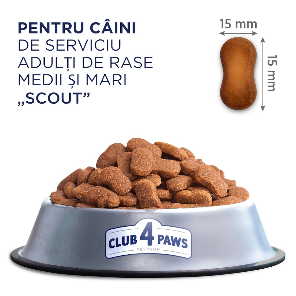 CLUB 4 PAWS Premium Scout, M-XL, Pui, hrană uscată câini, activitate intensă CLUB 4 PAWS Premium Scout, XS-XL, Pui, hrană uscată câini, activitate intensă, 5kg - 2 | YEO