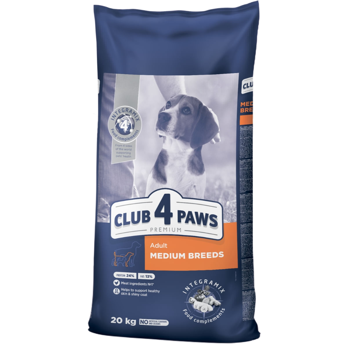 CLUB 4 PAWS Premium, M, Pui, hrană uscată câini, 20kg