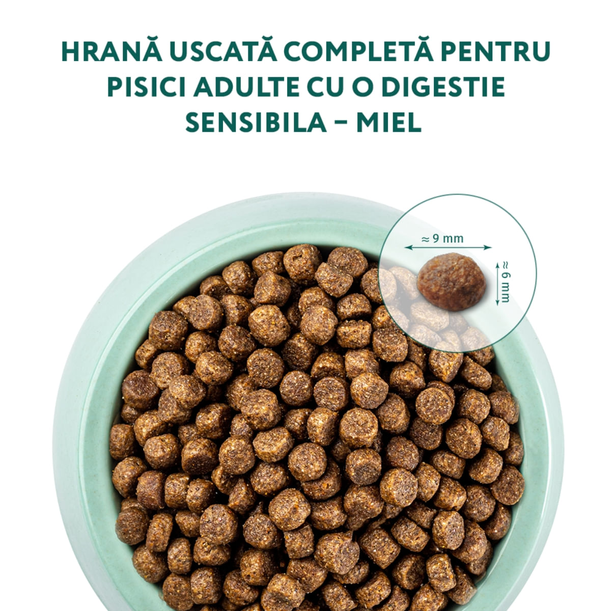 OPTIMEAL Sensitive, Miel, hrană uscată pisici, sesibilități digestive OPTIMEAL Sensitive, Miel, hrană uscată pisici, sistem digestiv, 4kg - 2 | YEO