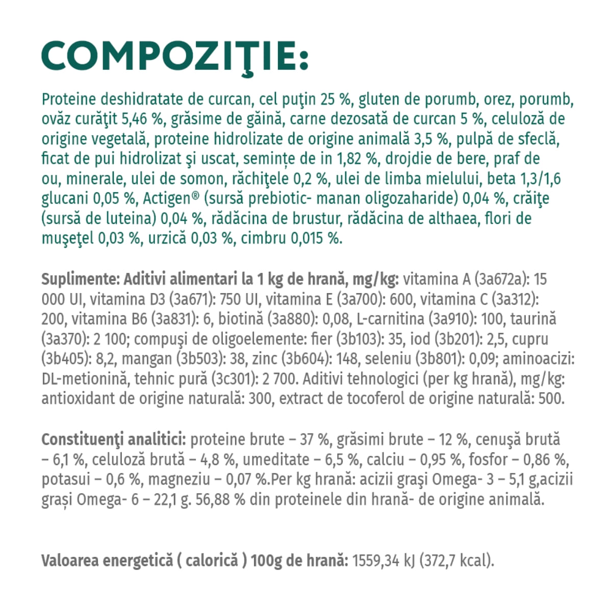 OPTIMEAL Sterilised, Curcan cu Ovăz, hrană uscată pisici sterilizate OPTIMEAL Sterilised, Curcan, hrană uscată pisici sterilizate, 700g - 1 | YEO