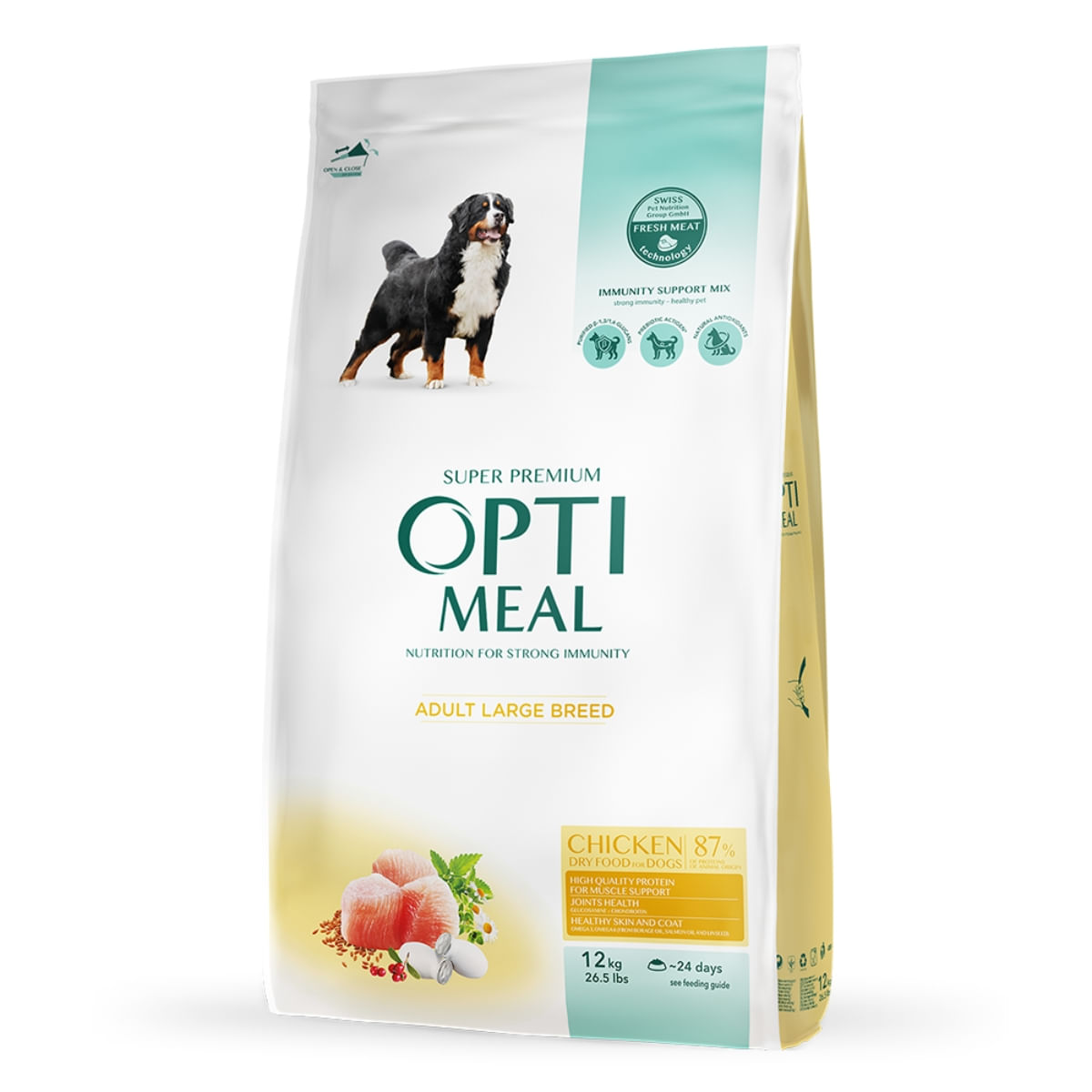 OPTIMEAL Adult L-XL, Pui, hrană uscată câini OPTIMEAL Adult, L-XL, Pui, hrană uscată câini, 20kg