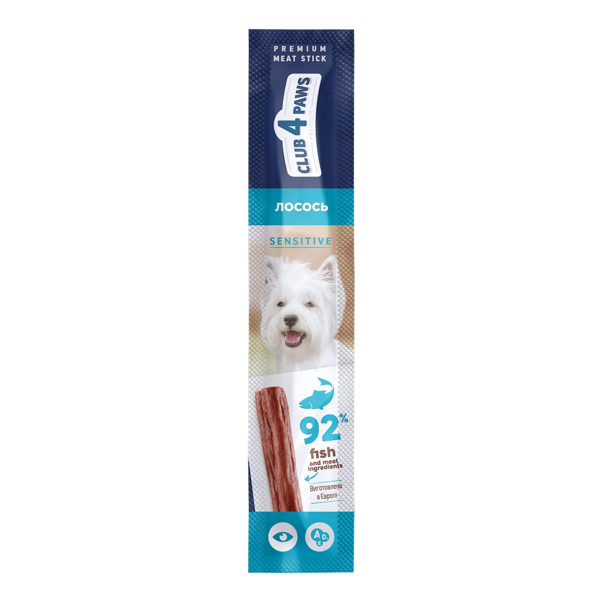 CLUB 4 PAWS Premium Sensitive Stick, recompense câini, Batoane, sensibilități digestive, Somon, 12g - 1 | YEO