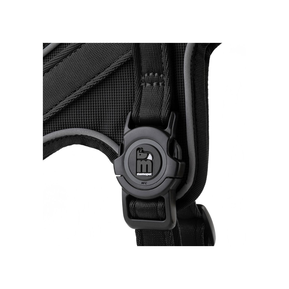 MYFAMILY Memopet, ham câini MYFAMILY Memopet, ham cu NFC câini, textil, S-M, 40-50cmcm, negru