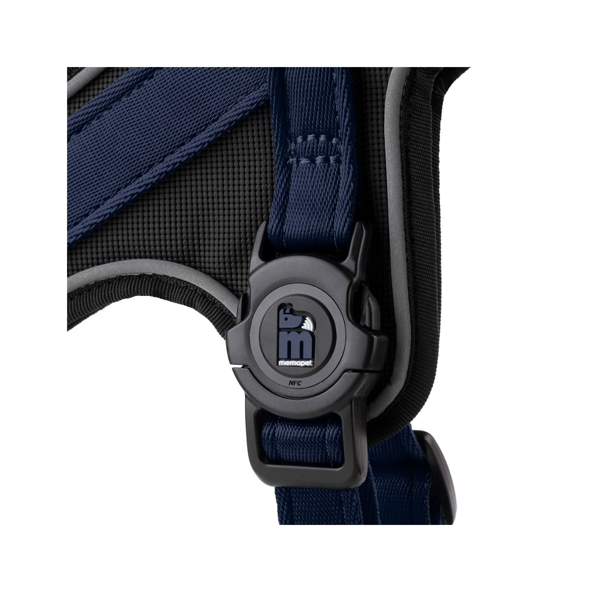 MYFAMILY Memopet, ham câini MYFAMILY Memopet, ham cu NFC câini, textil, S, 35-45cm, albastru închis
